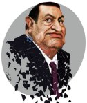 Mubarak falling in pieces