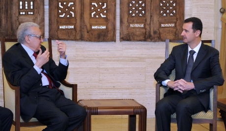 Bashar Al Assad and UN envoy