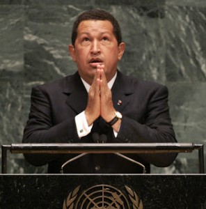 Hugo Chavez UN photo press