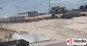 Minutes after the gunboats targeted the four children Mohammed Baker, 9; Ahed Baker, 10; Zakaria Baker, 10; and Mohammed Baker, 11. They were killed by the Israeli gunboats  Photo by 24 Media Productions