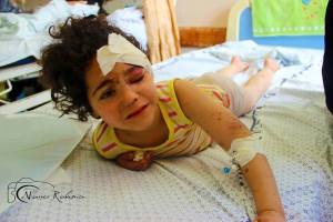 Noor Abu Jarad entire family killed last night.