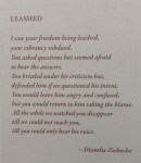 Leashed Poem a story of Domestic Violence
